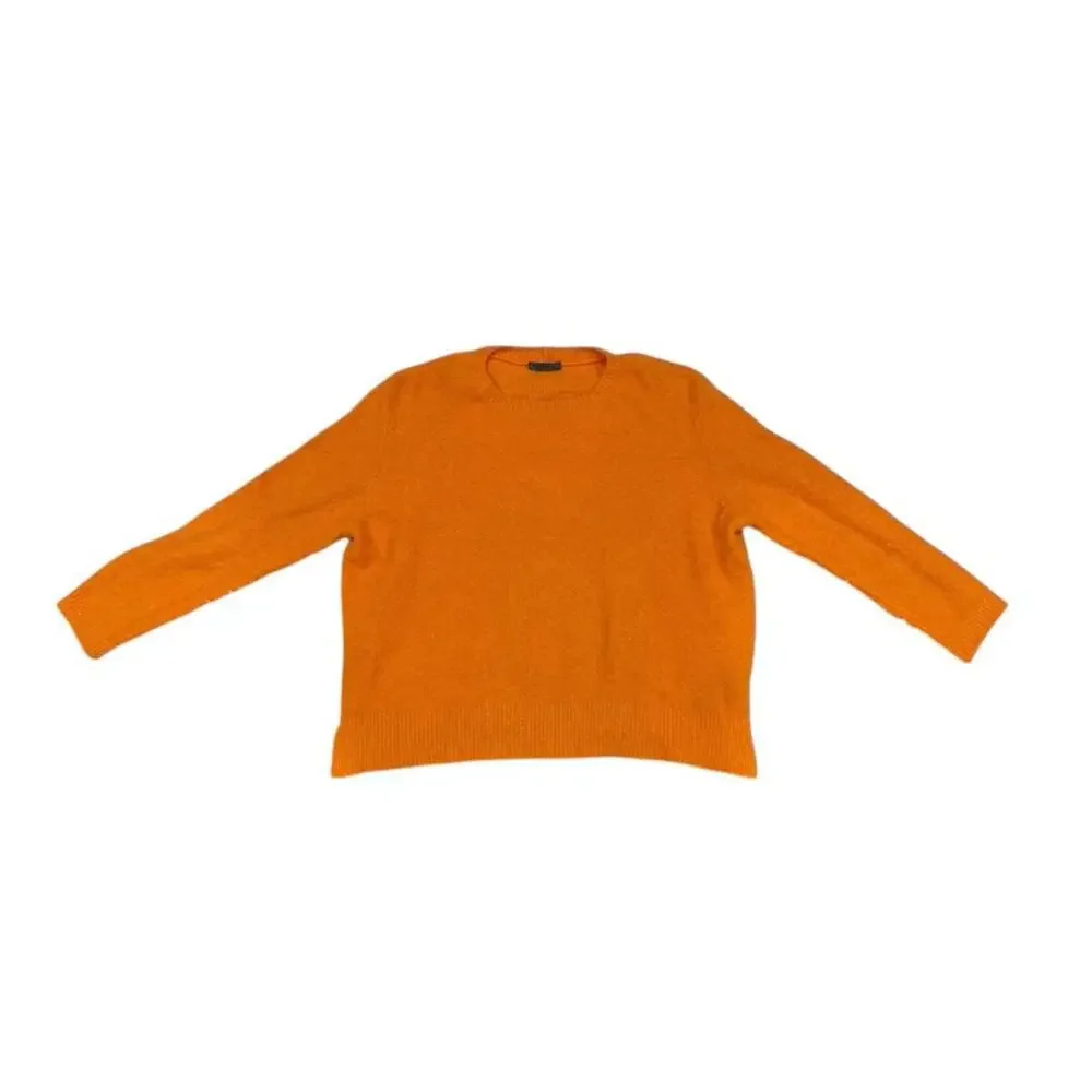 OSKA Orange Oversized Knit Sweater Size 1 XS Preppy Baggy Made in Italy